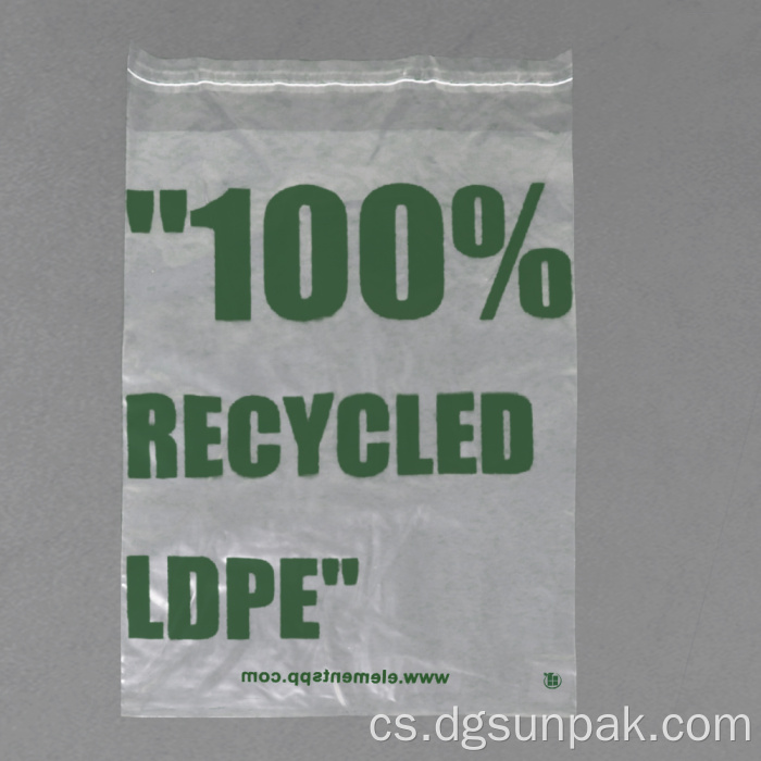 100% grs HDPE LDPE PP PE recyklované polybagy